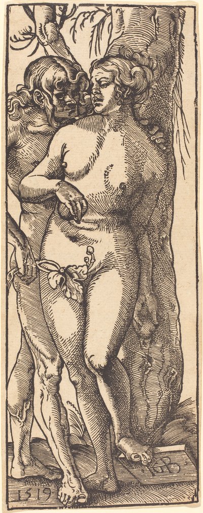 Adam och Eva, 1519 av Hans Baldung Grien