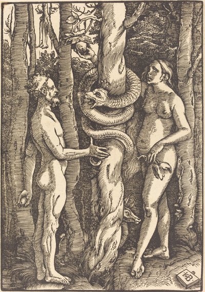 Adam och Eva med ormen av Hans Baldung Grien