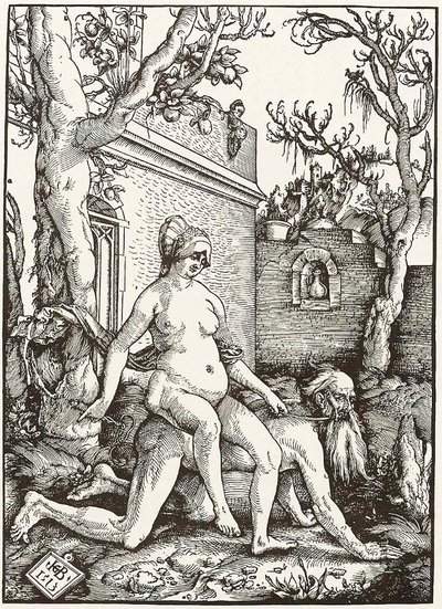 Aristoteles och Phyllis av Hans Baldung Grien