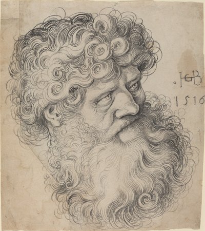 Huvud för Johannes Döparen av Hans Baldung Grien