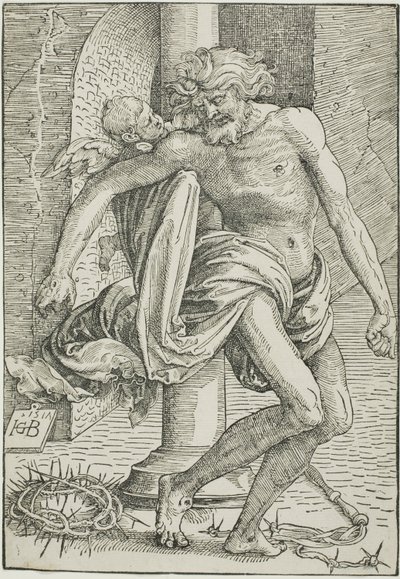 Sorgernas man före kolumnen av Hans Baldung Grien