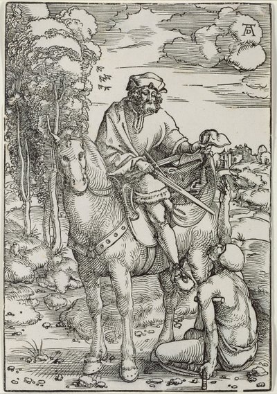 St. Martin delar sin mantel av Hans Baldung Grien