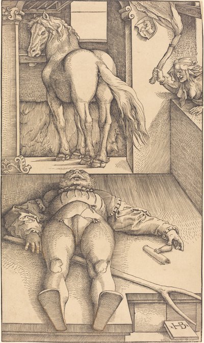 Den förhäxade brudgummen av Hans Baldung Grien