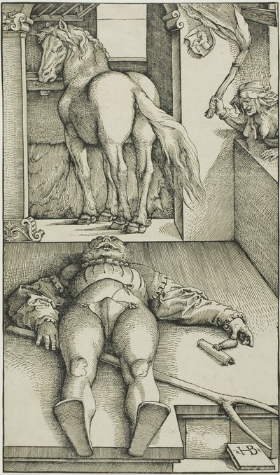 Den förhäxade brudgummen av Hans Baldung Grien