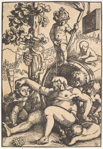 Den berusade Bacchus, ca 1520 av Hans Baldung Grien