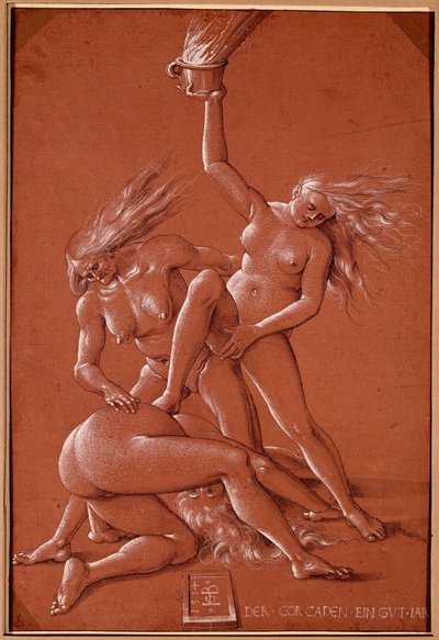 Häxor (teckning) av Hans Baldung Grien