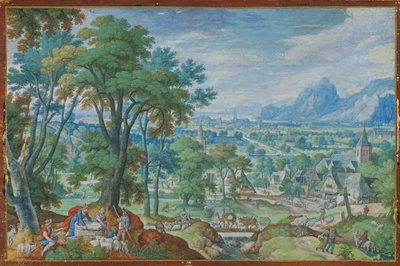 Landskap med Jakob vid brunnen av Hans Bol