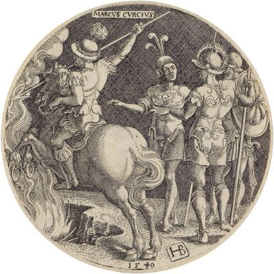 Marcus Curtius av Hans Brosamer