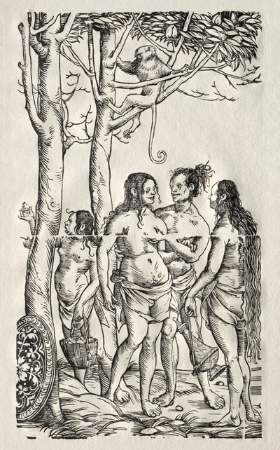 Hottentots med flock. av Hans Burgkmair