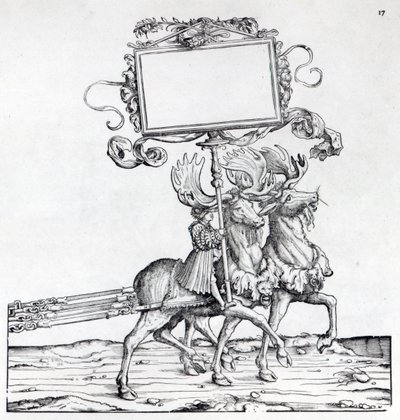Scen från Maximilians triumfprocession, ca 1516-18 (träsnitt) av Hans Burgkmair