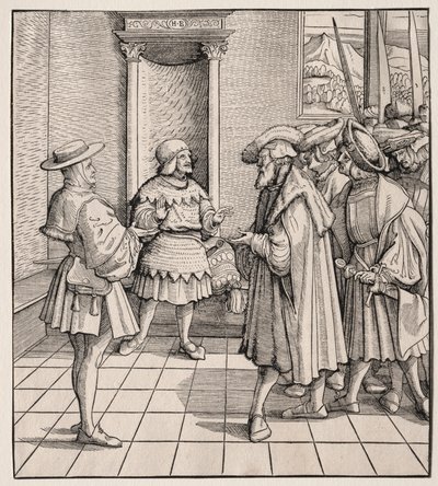 En liten mans dåliga råd till en annan, 1512-1516. av Hans Burgkmair
