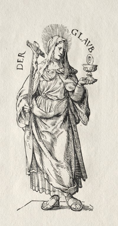 De sju dygderna: Tro. av Hans Burgkmair