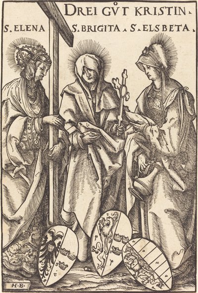 Saint Helena, Saint Brigitte och Saint Elizabeth av Hans Burgkmair I
