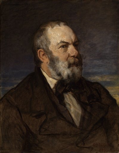 Porträtt av målaren Johann Wilhelm Schirmer av Hans Canon