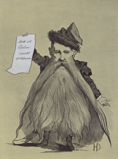Karikatyr av den polske patrioten Franciszek Smolka av Hans Canon