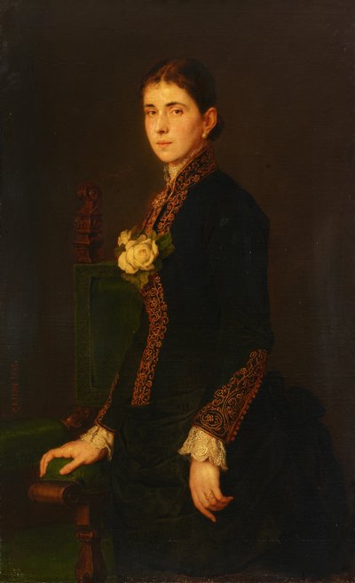 Porträtt av Louise Jauner av Hans Canon