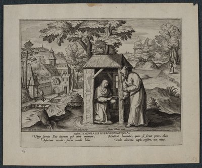 Helige Jerome av Hans Collaert