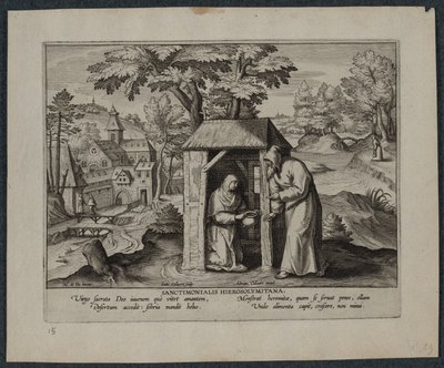 Helige Jerome. av Hans Collaert