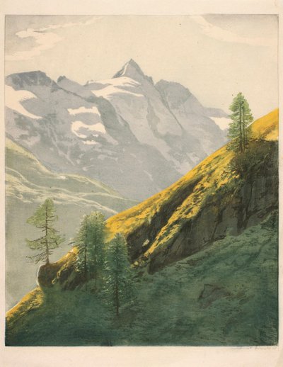Bergslandskap av Hans Frank
