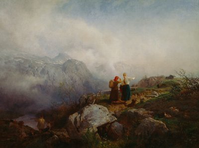 Bergslandskap av Hans Gude