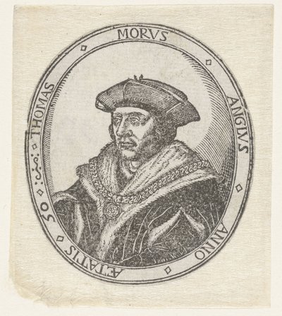 Porträtt av Thomas More av Hans Holbein (II) (attributed to)