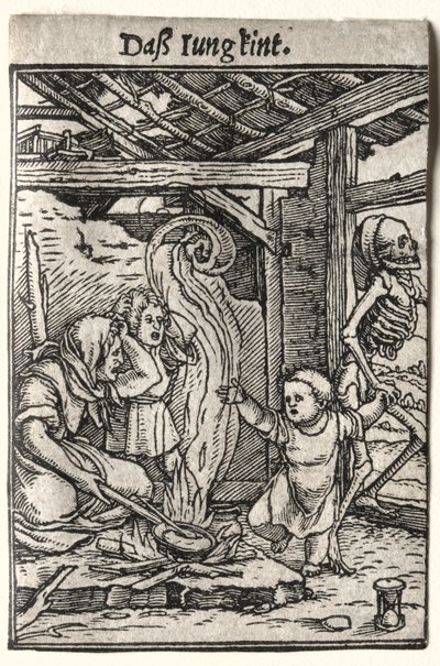 Dödsdansen: The Child, ca. 1526. av Hans Holbein