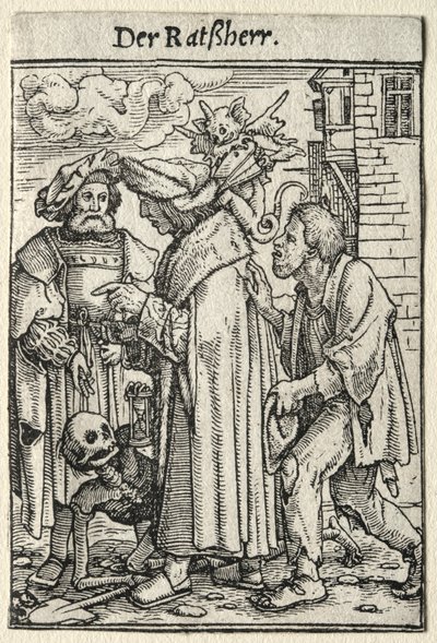 Dödsdansen: Rådmannen. av Hans Holbein