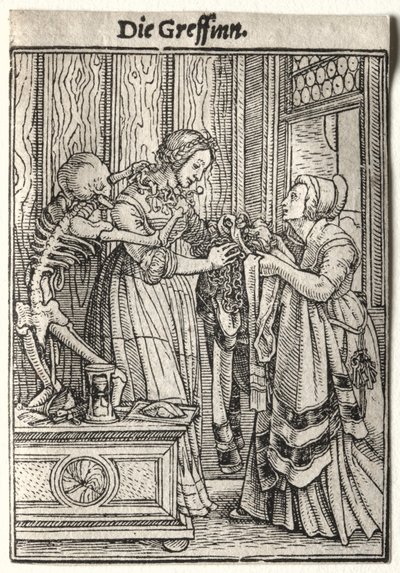 Dödsdansen: Grevinnan. av Hans Holbein