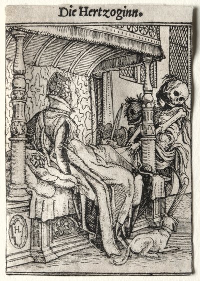 Dödsdansen: Hertiginnan. av Hans Holbein