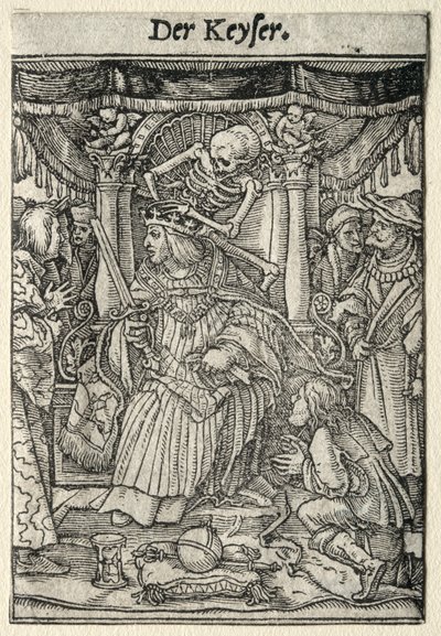 Dödsdansen: Kejsaren. av Hans Holbein