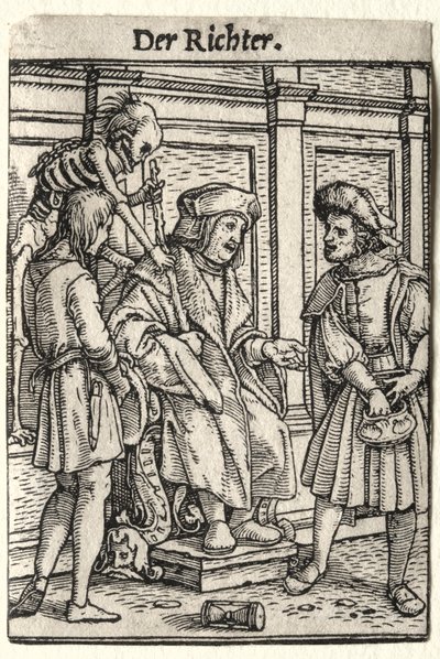 Dödsdansen: The Judge av Hans Holbein