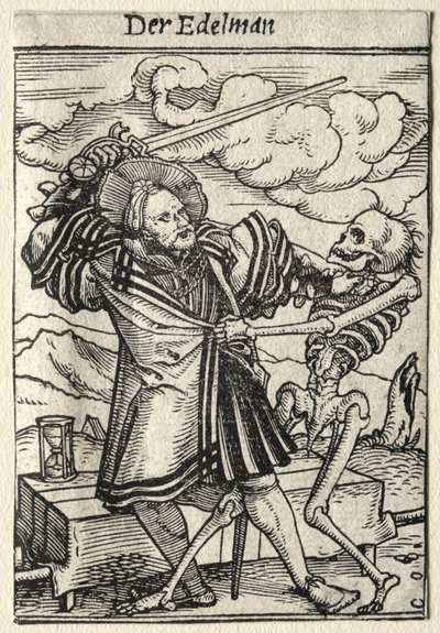 Dödsdansen: Adelsmannen. av Hans Holbein