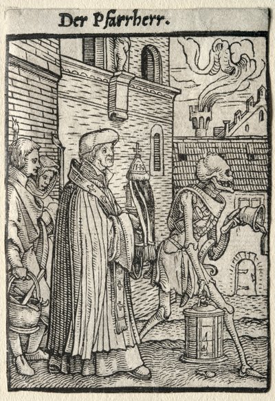 Dödsdansen: Pastorn. av Hans Holbein