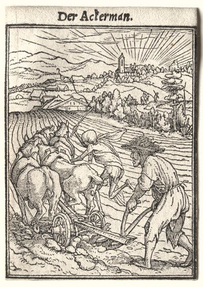 Dödsdansen: Plogmannen. av Hans Holbein