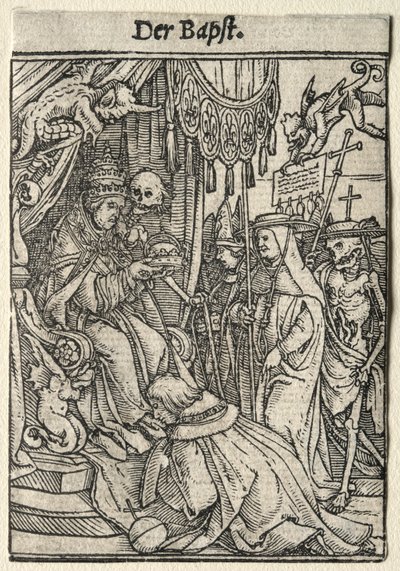 Dödsdansen: Påven av Hans Holbein