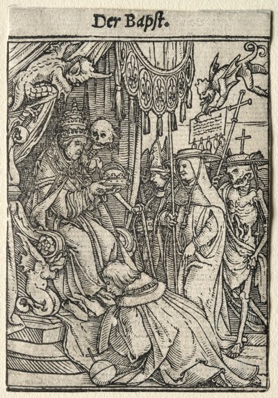 Dödsdansen: Påven. av Hans Holbein
