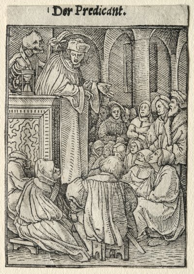 Dödsdansen: Predikaren av Hans Holbein