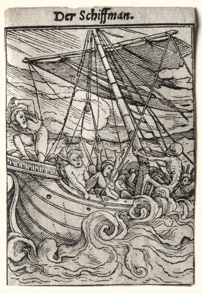 Dödsdansen: Sjömannen, ca. 1526. av Hans Holbein