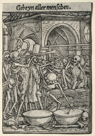 Dödsdansen: Dödens trumpetare av Hans Holbein