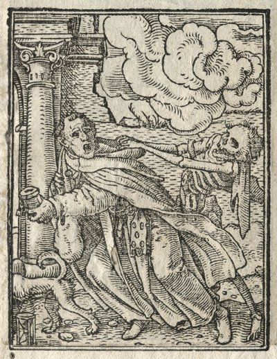 Dödsdansen: The Mendicant Friar, The Nun. av Hans Holbein