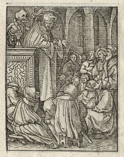 Dödsdansen: Predikanten; Prästen av Hans Holbein