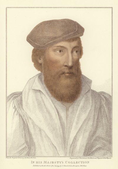 Anonym man (akvatint) av Hans Holbein der Jüngere