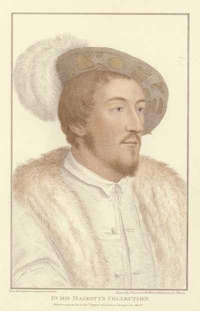 Anonym man (akvatint) av Hans Holbein der Jüngere