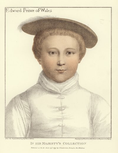 Edward, prins av Wales (akvatint) av Hans Holbein der Jüngere
