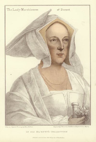 Frances, Marchioness of Dorset (akvatint) av Hans Holbein der Jüngere