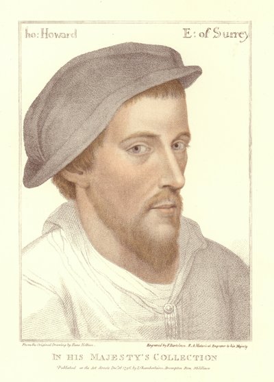 Henry Howard, greve av Surrey (akvatint) av Hans Holbein der Jüngere