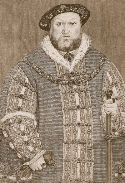Henrik VIII, illustration från Cassell