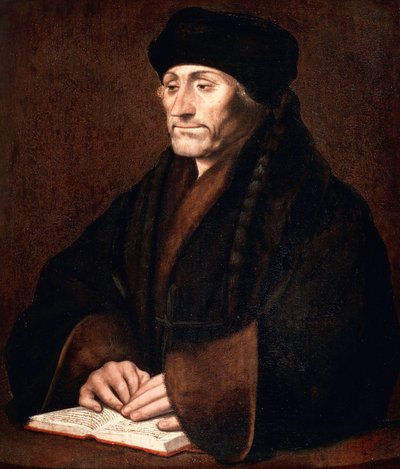 Porträtt av Desiderius Erasmus av Hans Holbein der Jüngere