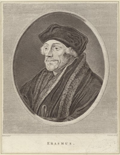 Porträtt av Desiderius Erasmus av Hans Holbein der Jüngere