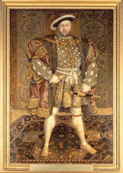 Porträtt av Henrik VIII (1491-1547) av Hans Holbein der Jüngere